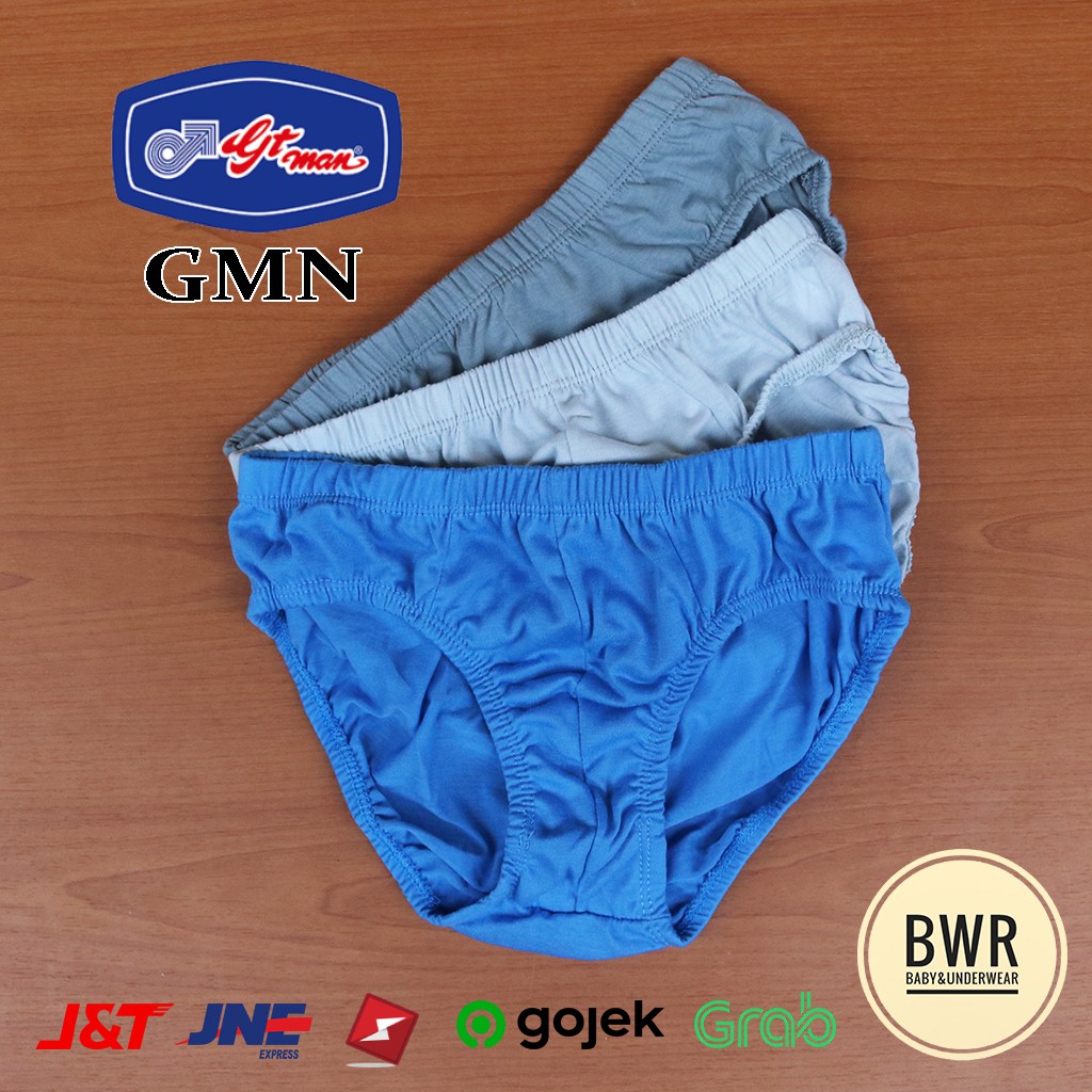 [ 3pc ] GMN | Celana Dalam Pria GT Man | CD Sempak Pria Dewasa Karet Kerut - Bwr III N4-Q4