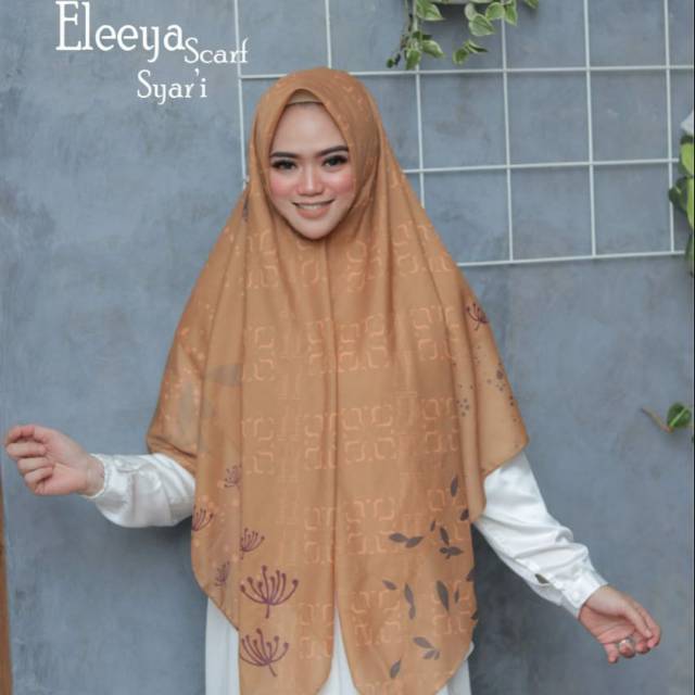 Hijab motif ukuran syar'i /voal hijab Printing /eleeyascarf syar'i 09