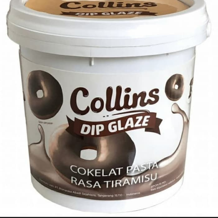 

Collins Dip Glaze Tiramisu Ropang Topping Selai Donat Roti Kue 1Kg