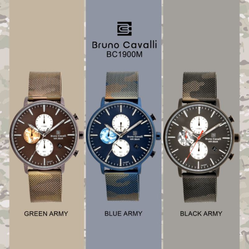 Jam tangan pria Bruno Cavalli 1900