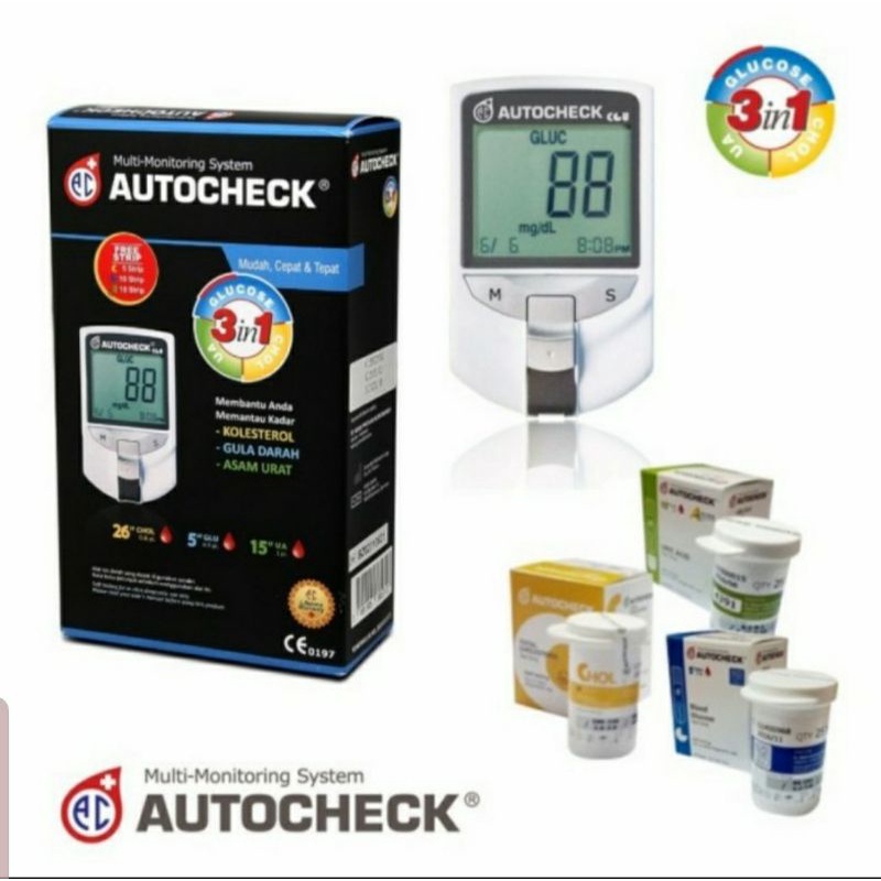 Multi Monitoring system Autocheck CGU Alat tes gula darah kolesterol asam urat