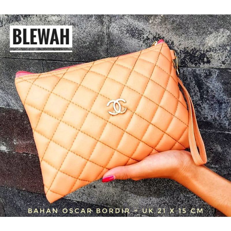 CLUTCH DIXY BORDIR PAKE TALI PENDEK/POUCH MAKE UP/POUCH MULTIFUNGSI