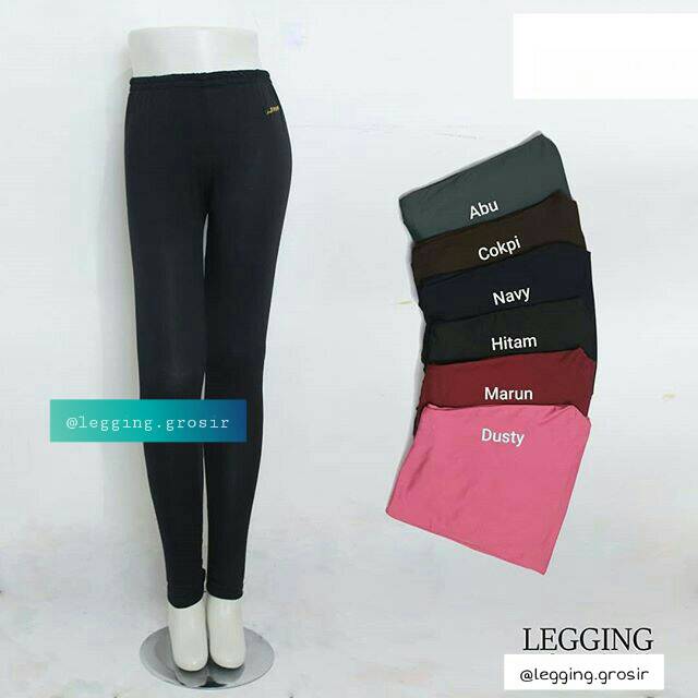 Legging Panjang Polos Isi 6pcs