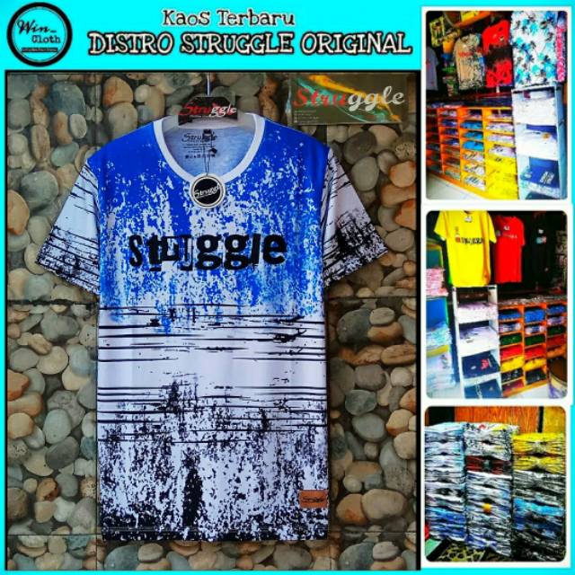KAOS PRIA KEREN BAJU DISTRO COWOK TERBARU ORIGINAL STRUGGLE