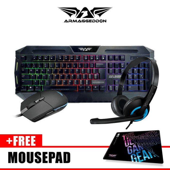 Armaggeddon AK-6880 Combo Gaming Keyboard Mouse and Xenon 2 Headset