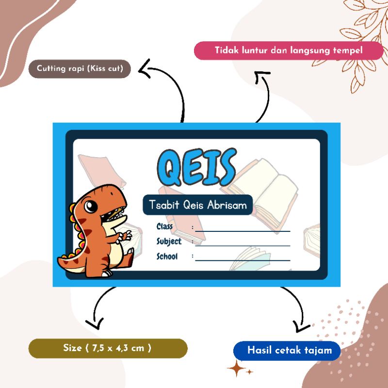 

STIKER LABEL BUKU ANAK