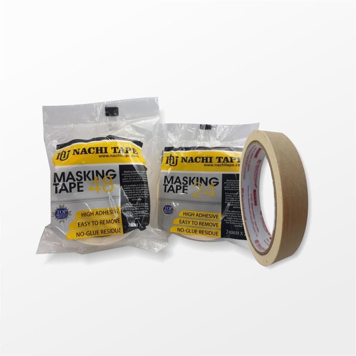 Lakban Kertas Nachi Tape Ukuran Besar 2 inch / 48 mm x 20 y