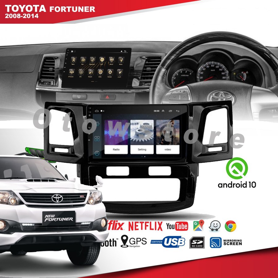 Head Unit Android Fit Toyota Fortuner