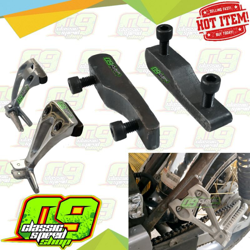 Adaptor Dudukan pangkon pemanis bosh Postep Footstep Revo Shooter sonic k45 cb150r ninja dLL rangka 