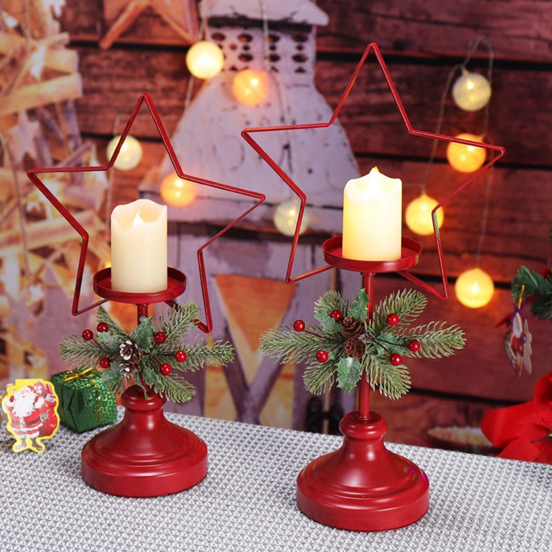 Holder Lilin Desain Natal Untuk Dekorasi Ruang Tamu