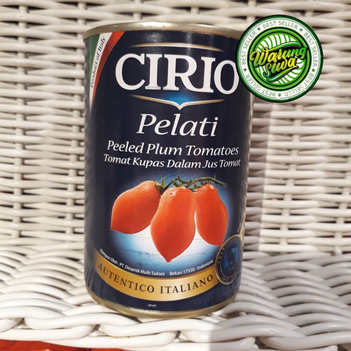 

Cirio pelati whole peeled plum tomatoes 400 gram can
