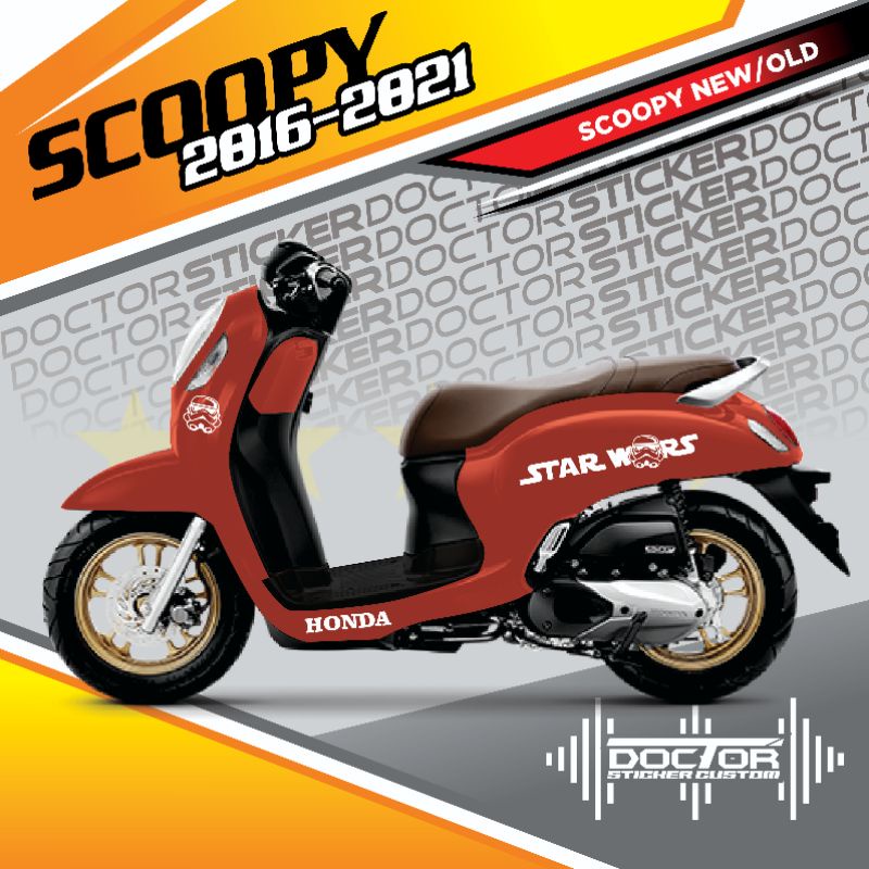 CUTTING STICKER STRIPING SCOOPY STARWARS TERBARU,MURAH