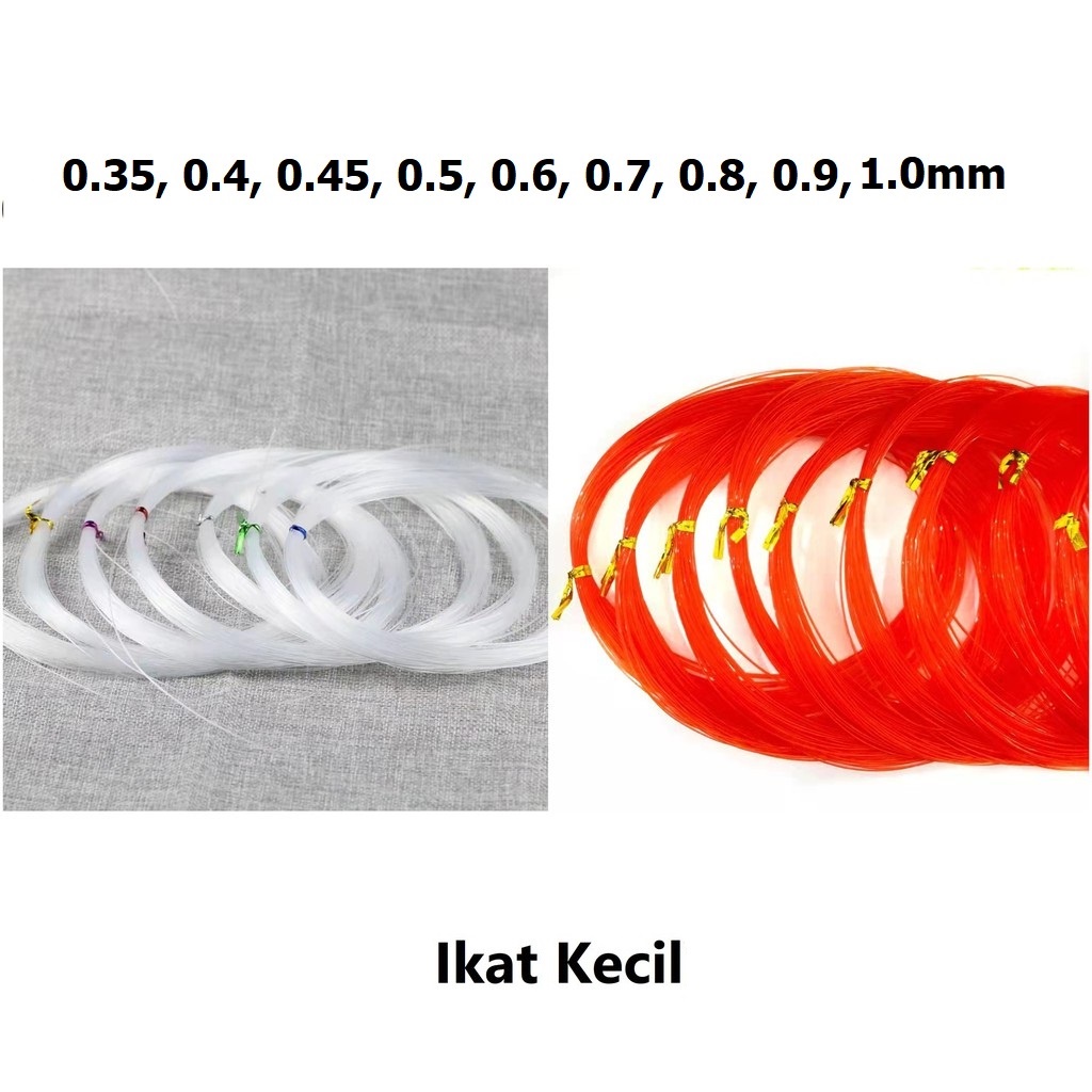 Tali Senar/Tali Kenur/Senar Gelang Uk 0.35-1.0 Harga/Ikat Kecil