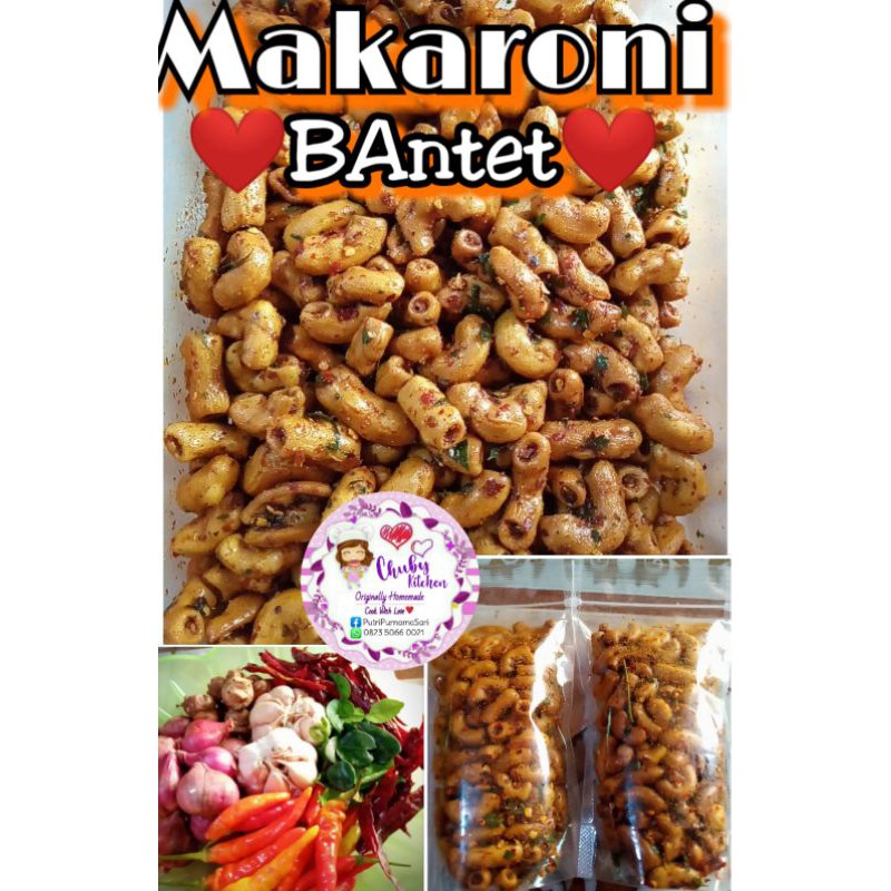 

makaroni bantet by chuby kitchen asli home made kemasan 100gram