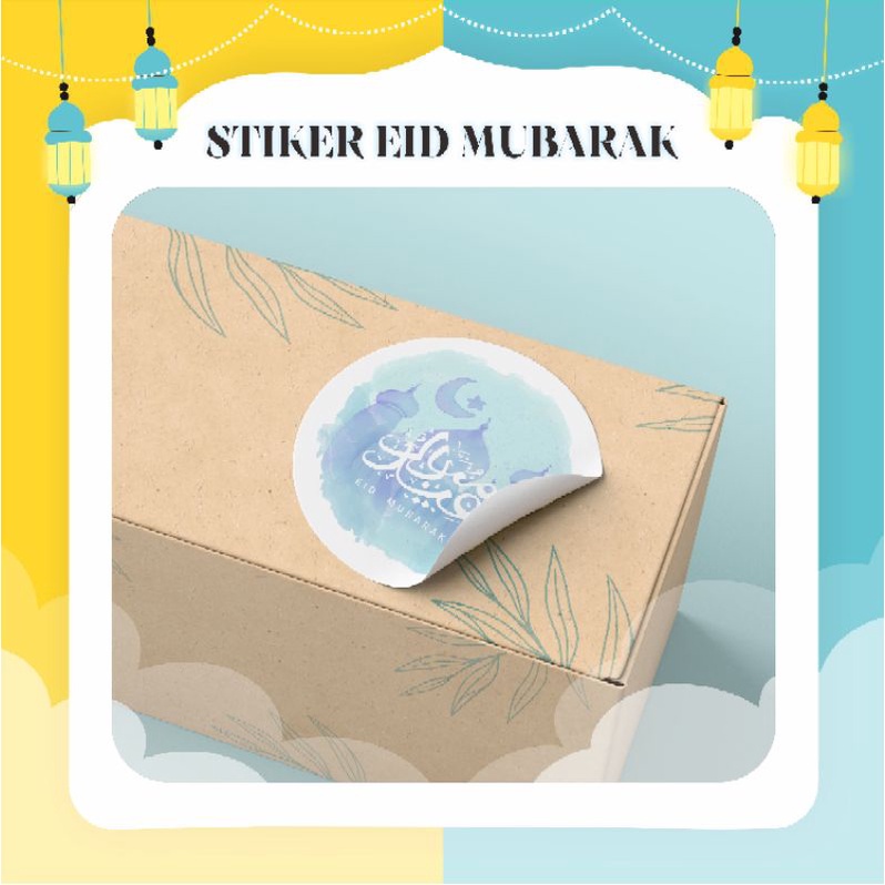 (20pcs) Stiker Toples Lebaran 6cm Ramadan &amp; Idul Fitri | Stiker Lebaran, Stiker Toples Kue Kering, Stiker Kardus Idul Fitri, Stiker Hampers Lebaran , Stiker Hampers Lebaran Bulat 6cm, Segel Dus, Stiker Toples