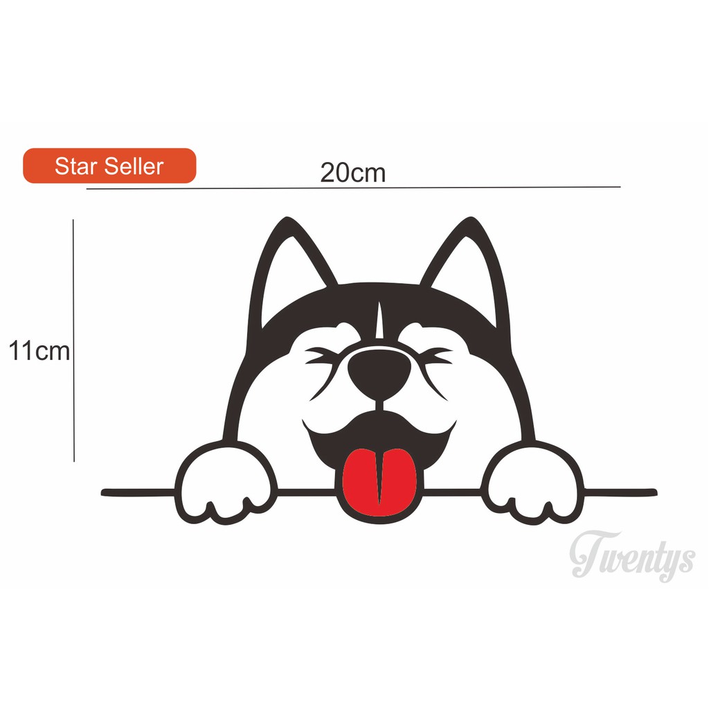 

STIKER DOG STICKER VINYL DECAL