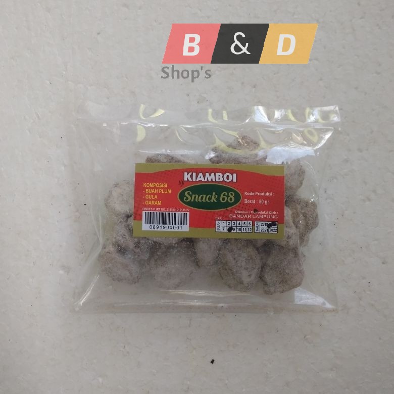 

Manisan Buah Plum Atau Kiamboi Khas Lampung Netto 50 Gram.