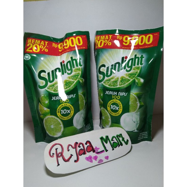 Sunlight lime sabun cuci piring jeruk nipis 510 ml