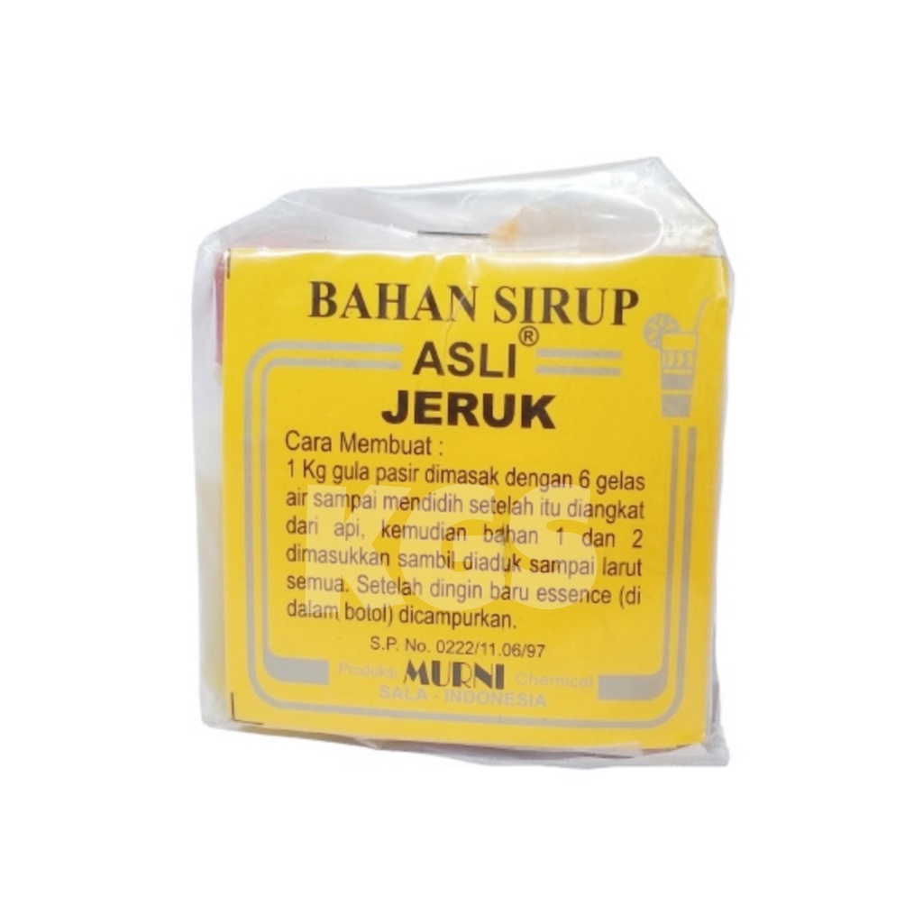 

BAHAN SIRUP MURNI ASLI SYRUP 40Gr KHAS SOLO