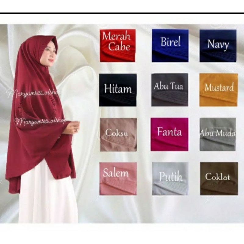 JILBAB JUMBO SYAR'I/PET JUMBO/KHIMAR PET JUMBO