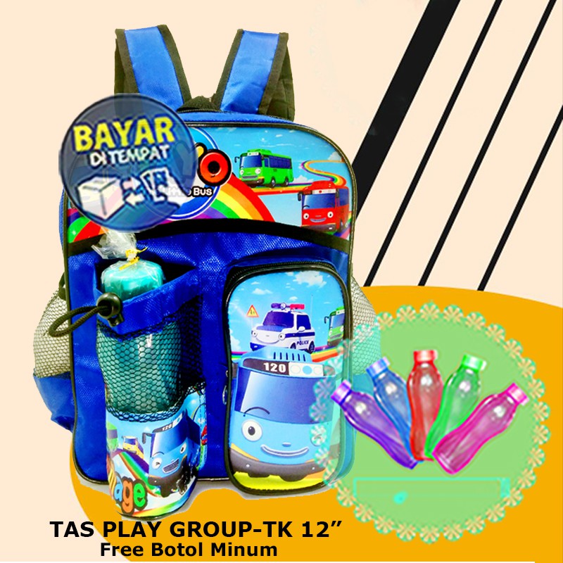 PROMO TAS TERMURAH Ransel Sekolah TK  Anak Laki Laki Motif Kartun T4Y0