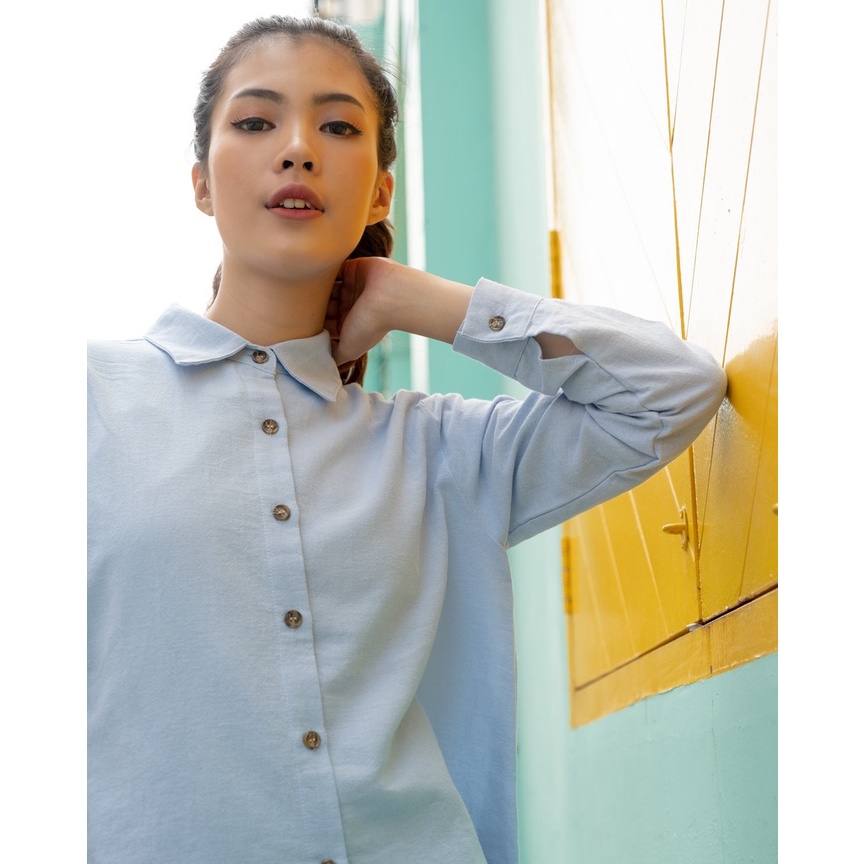 Myrubylicious PREPPY LINEN SHIRT