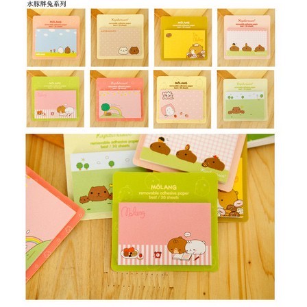 Memo Sticky Notes Zoo Animal Buku Catatan Kecil Mini Book Karakter Lucu