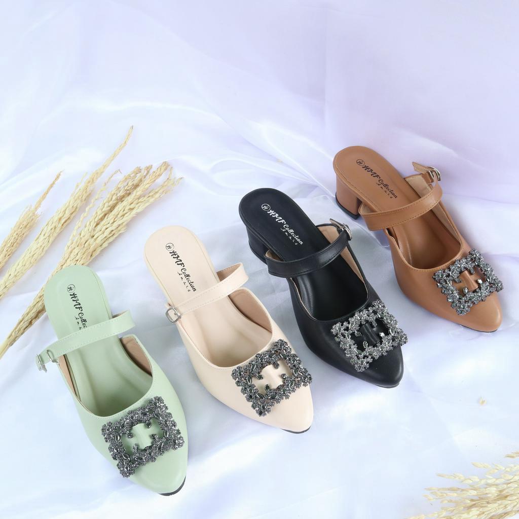 HMF Astriy Heels Mules Wanita RD17