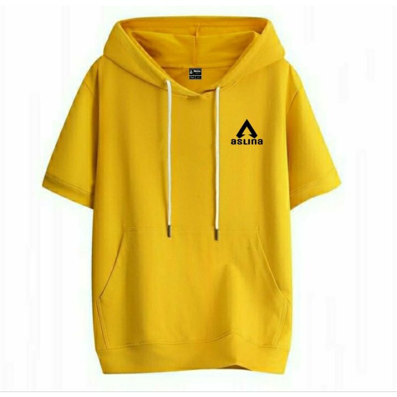 Aslina store Hoodie lengan pendek