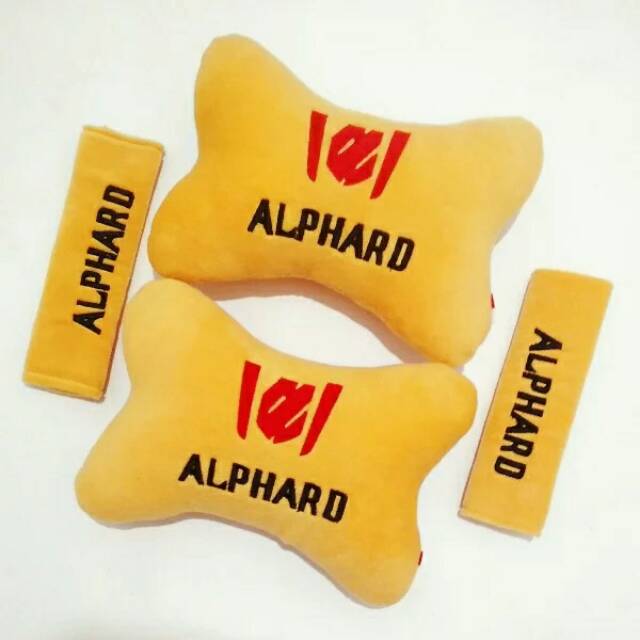 Bantal mobil Alphard aksesoris  interior Headrest safety belt mobil Alphard