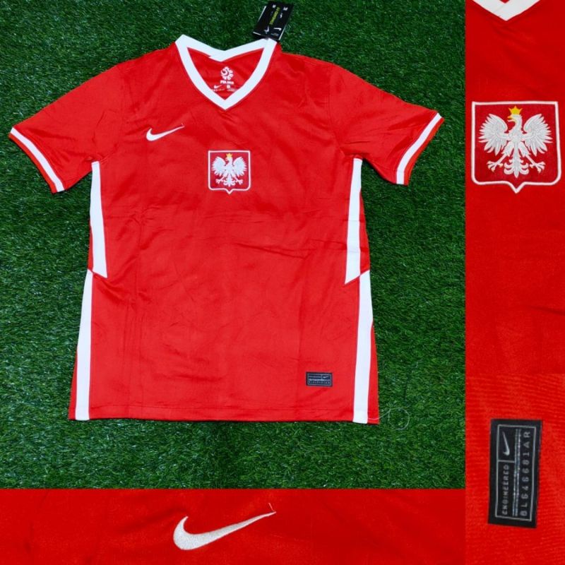 Jersey polandia away merah 2020
