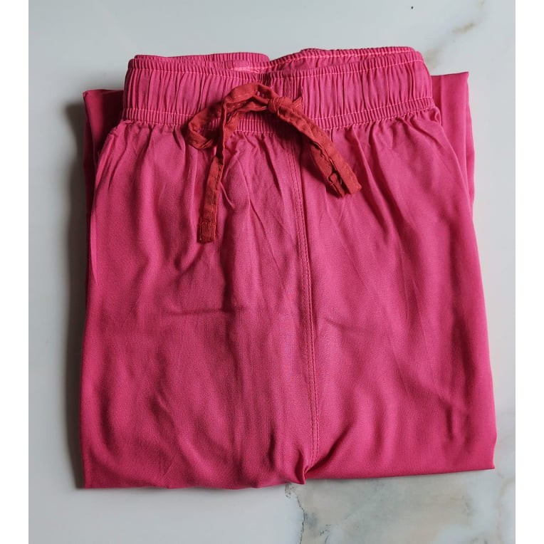 Uniqlo Drape Wide Pants - Kulot Panjang Wanita-FANTA