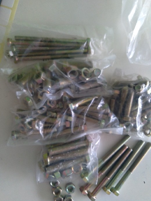 Baut Mur Hex Hexagon Bmk Kuning M10x50mm M10x50 M10 X 50 Mm Kunci 14