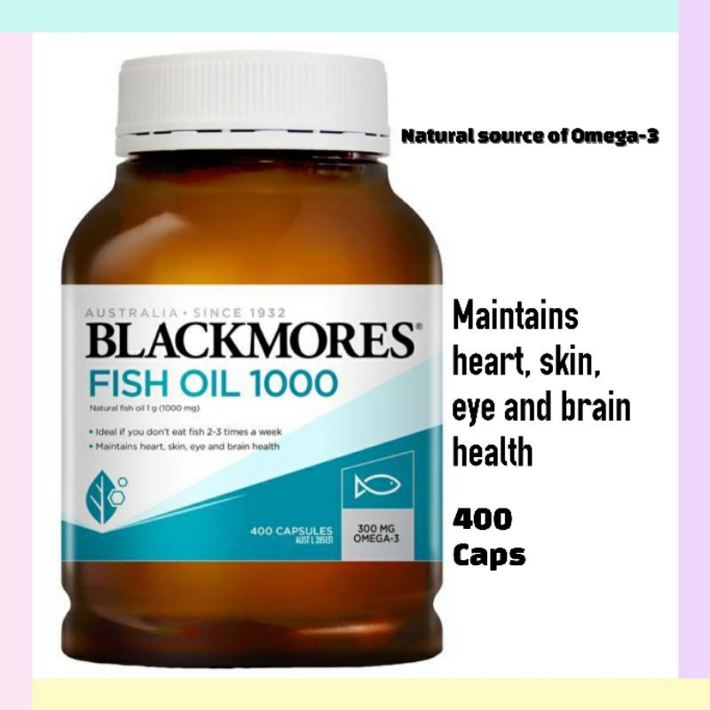 BLACKMORES FISH OIL 1000MG OMEGA-3 [400CAPS]