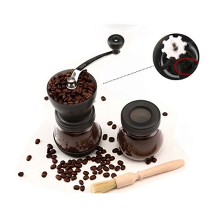 Grinder Manual / Coffee grinder Pour Over V60 Gelas Bonus Gelas