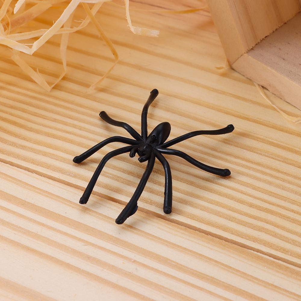 Suyo 20Pcs/Pack Plastik Palsu Spider Perlengkapan Pesta Jaring Laba Halloween Rumah Berhantu Prop