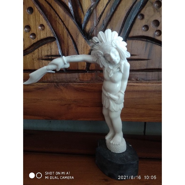 indian ukiran tanduk rusa