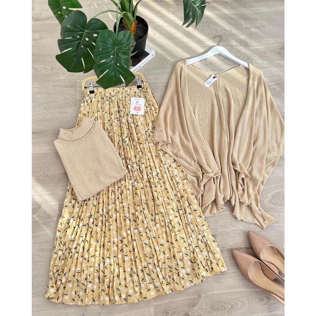 Rok Milla Kuning set Atasan Coksu