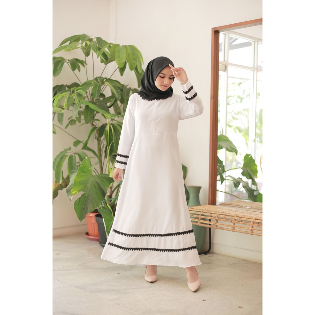 Gamis Putih Terbaru 2023 Gamis Mostcrep White Gamis Putih Gamis Umroh Gamis Lebaran 2023 Gamis Putih Wanita Kekinian Gamis Terbaru  gamis putih jumbo Gamis Remaja Brukat Gamis Jumbo Kondangan