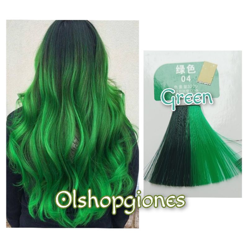 Weideron Colorfull Green shampoo purple silver 100ml Hair Manicur green hijau L'OREAL cat Rambut