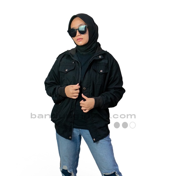 ELEGANT BOMBER HITAM || JAKET BOMBER PRIA II JAKET PILOT II Sz M-XXl