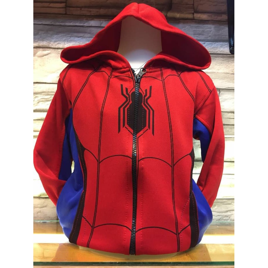 Jaket Anak Laki Karakter Spiderman Ori Catenzo Junior Cyi 161 Parasut Tebal