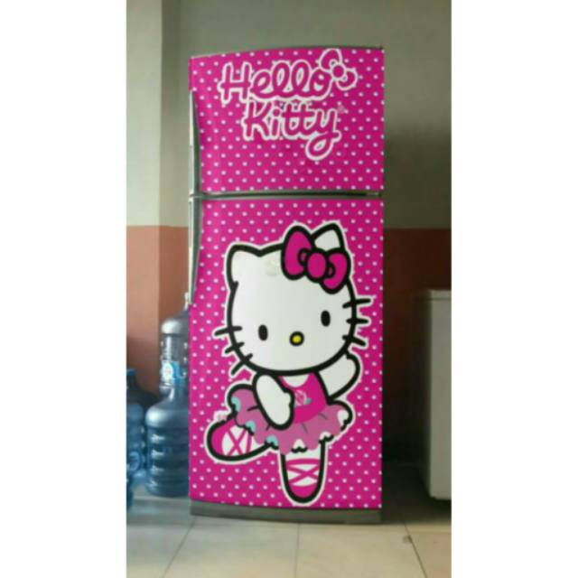 Stiker kulkas 2 pintu