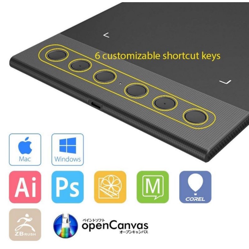 XP-Pen Star G640s Drawing Pen Tablet (Support Android 6.0)