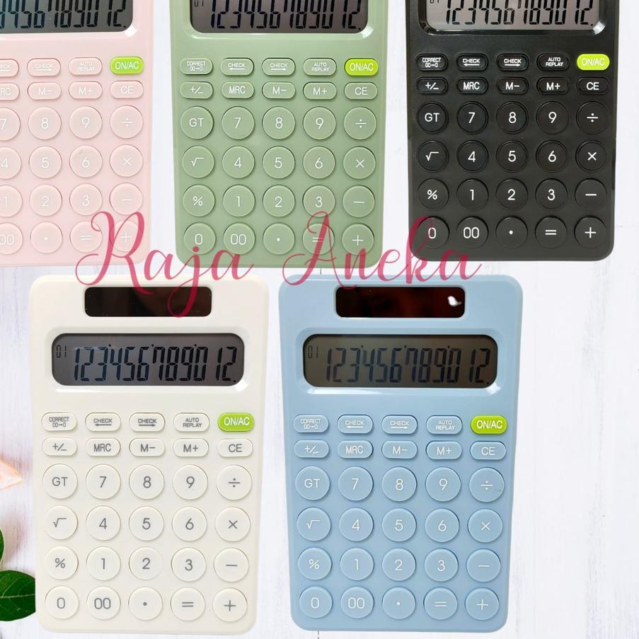 

*SALE* TERMURAH KALKULATOR MEJA / DESKTOP CALCULATOR 12 DIGIT CHECK CORRECT PASTEL DESIGN WARNA SOFT MENCERAHKAN SUASANA KANTOR DAN MEJA KERJA ANDA GIFT PINDAH KANTOR WFH WFO Penawaran Terbaik