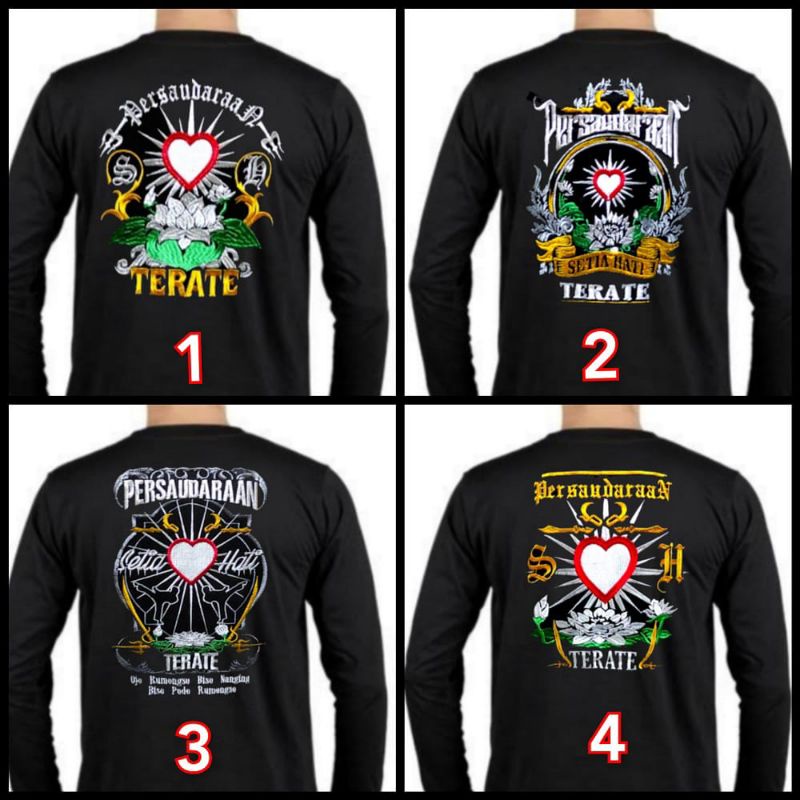 KAOS BORDIR PSHT TERBARU | KAOS PSHT BORDIR | KAOS TERATE LENGAN PANJANG