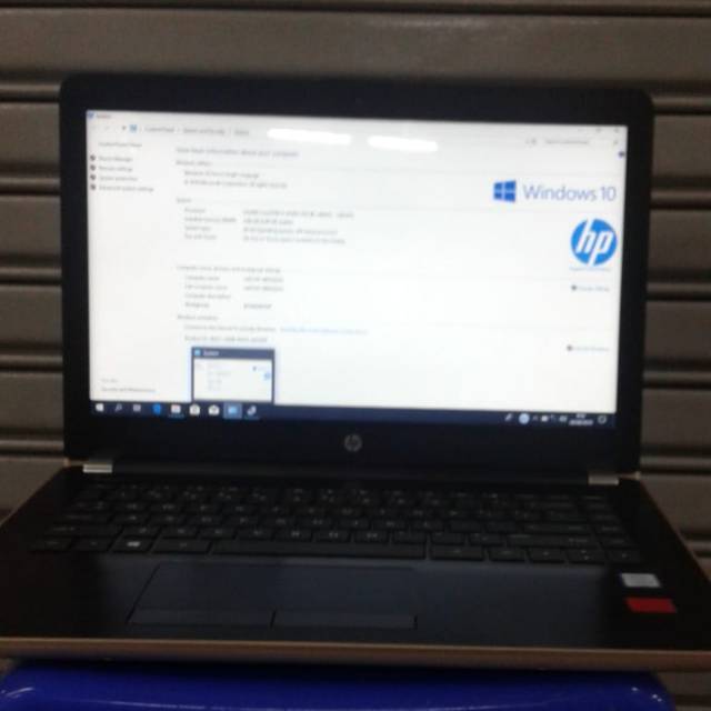 Laptop hp 14-bs129tx
Prosesor core i5  8250U 
Memory 4 
Hardisk 1 tera 
Vga amd Radeon 2 giga