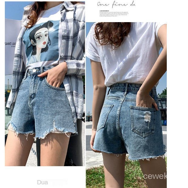 CEWEK_ID Hot pants celana pendek jumbo celana jins wanita kekinian highwaist pants celana pendek cewek short pants ripped jeans ootd