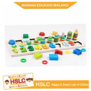  Mainan  Berhitung Montessori  Puzzle Puzzle Berhitung 