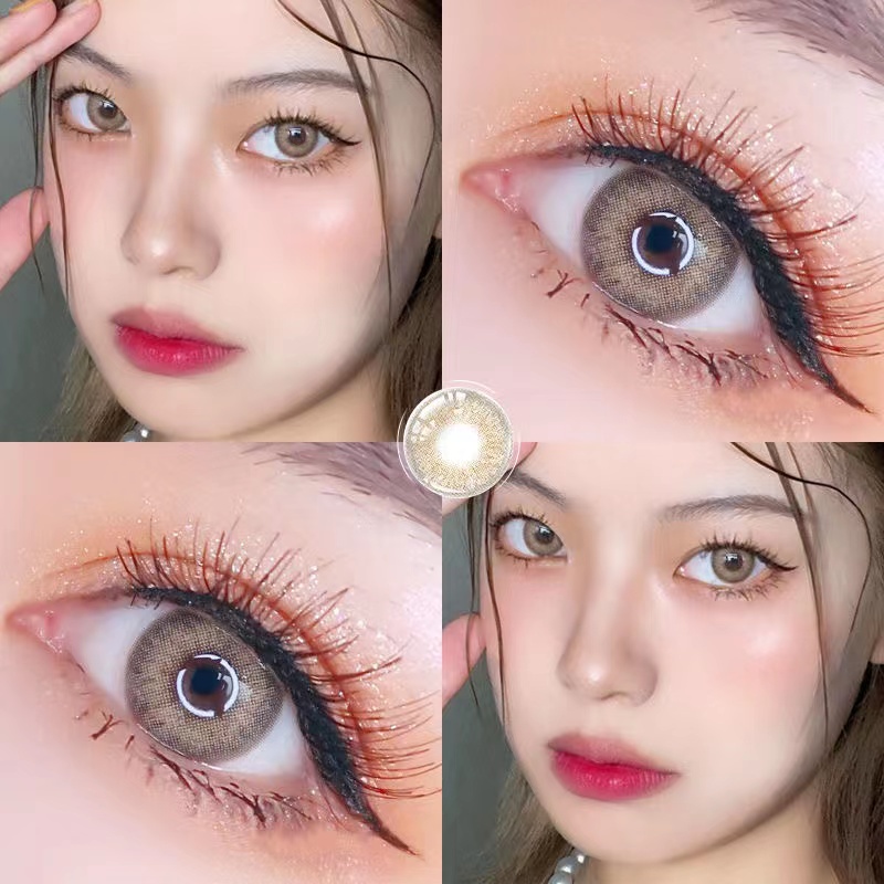 ✔️100%  Soflen Model Terbaru 2023 Softlens Murah 1 Pasang Lensa Kontak Warna Diameter 14.2MM Softlens Mata Soflent Normal Soflens Korea Aesthetic Depkes Soflen